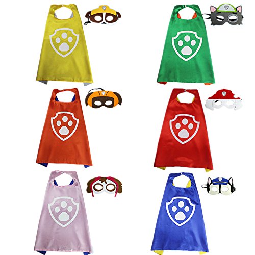 Starkma Cartoon Costume 6 Satin Cape with Felt Mask