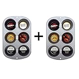 Wilton 6-Cup Jumbo Muffin Pan Pack of 2
