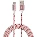 Type C Cable ESEEKGO 3Pack for LG G5 Cable Charging Power Line Nylon Charger Cables for huawei P9 New Apple MacBook,Nexus 5X (3M/10Ft Gold+Pink+Grey)