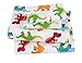 MK Collection 3 pc Twin Size Sheet Set Dinosaurs Blue Green Orange Red White # Dino White New (Twin)