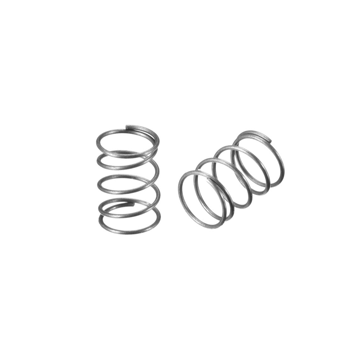 sourcing map Wire Diameter 0.01", OD 0.16", Free Length 0.20" Spring Steel Coil Extended Compressed Spring 50pcs