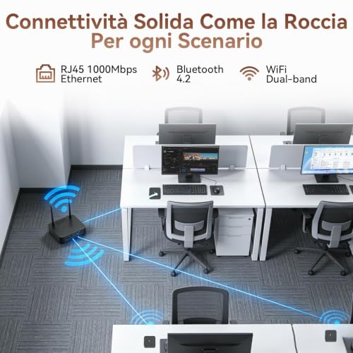 Huidun 2026 Ryzen 5 H80 Mini PC, 16GB DDR4 RAM 512GB SSD, Win-11 Pro, Micro Desktop Computer with Radeon Graphics, 4K@60Hz Dual Display, WiFi/BT/USB 3.2, Ideal for Office, Home and Studio