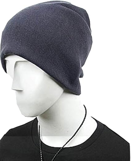 Amazon メンズ ニット帽 シンプル 暖かい ネックウォーマーとしても カジュアル 茶色 紫 青 黒 ダークグレー ニット 通販