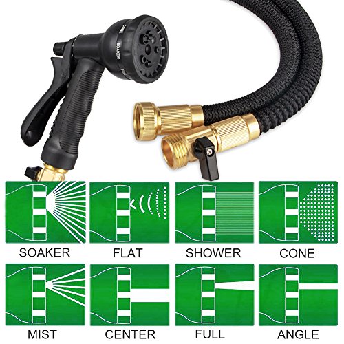 image for Tigerhu Garden Hose Expandable, 25ft Flexible Lightweight Water Hose w
