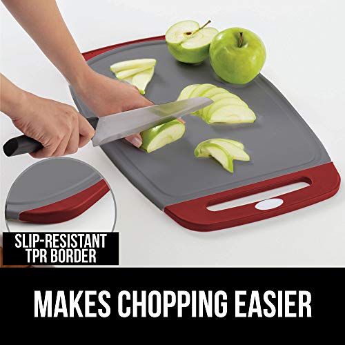 Gorilla Grip Durable Kitchen Cutting Board Set of 3, BPA Free, Large