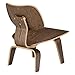 Poly and Bark Isabella Lounge Chair, Walnut