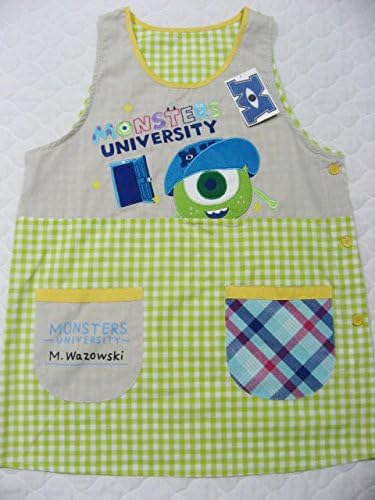 Amazon Co Jp モンスターズインク エプロン マイク帽子柄 緑 グリーン モンスターズユニバーシティ ホーム キッチン