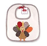 Mud Pie Unisex-Baby Newborn Turkey Bib, Multi, 0-24 Months