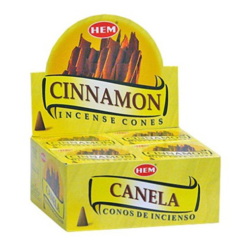 Hem Precious Cinnamon Cones Incense - 4 Packs, 10 Cones per Pack