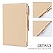 FYY Case for iPad Air 2 - Premium PU Leather Case Smart Auto Wake/Sleep Cover with Hand Strap, Card Slots, Pocket for iPad Air 2 Khaki