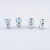 AC PERFORMANCE M12 x 1.5 Bubble Tube Nuts for 1/4" Brake Line Tube, Zinc Steel, Pack of 4