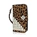 Alcatel Onetouch Fierce Wallet Case, MPERO FLEX FLIP Wallet Case for Alcatel ONETOUCH Fierce 7024W - Studded Leopard