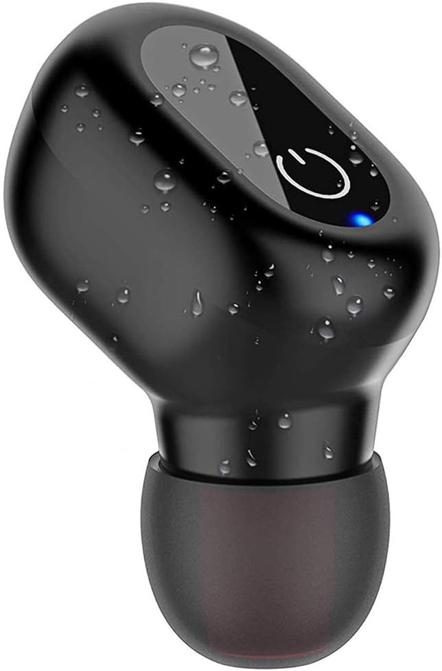 Wireless Earbud, IPX8 Waterproof Bluetooth Earbud, Bluetooth 5.0 Wireless Earbud Mini Bluetooth Earpiece Built-in Microphone for Hands-Free Calls, Gym, Music, Podcasts - (One Pcs)