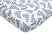 Crib Sheets by Margaux & May - 100% Muslin Cotton with Blue Fern, Great Gift for Boys or Girls - Fits Standard Mattress for Babies and Toddlers
