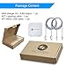 Dual Port USB Wall Charger 5V/ 4.8A with 6FT Lightning Cable & 6FT Micro USB Cord – Fast Travel Wall Charger with Smart Technology, Foldable Plug for iPhone / iPad / Samsung / Moto / Blackberry