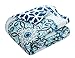Chic Home Blue Reversible Bed in a Bag Quilt Set, King Size (4 Piece), Madrid - Microfiber Bedding with Geometric Medallion Boho Pattern Print - Quilt, Pillow Shams and Decorative Pillows