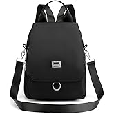 kakarin choyx Lightweight Mini Nylon Backpack Casual Resistant Adjustable Shoulder Straps 11.8 Inch Small Travel Bag