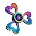 Fidget Spinner Rainbow Hand Spinning Toy EDC Focus Stress Reducer Toy Perfect for Girls Gift (Rainbow Heart)