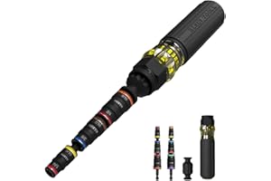 Klein Tools 32914HD 14-in-1 Impact Rated Flip Socket Set, SAE and Metric Sizes, Magnetic Socket Set with 12 Hex Drivers and Bit Holder, Cushion-Grip Handle