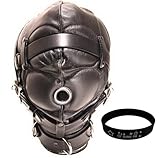 Firetea Fetish Bondage Couple Connected BDSM Restraints Sex New Beginner Bed Love System Dog Hood, Black