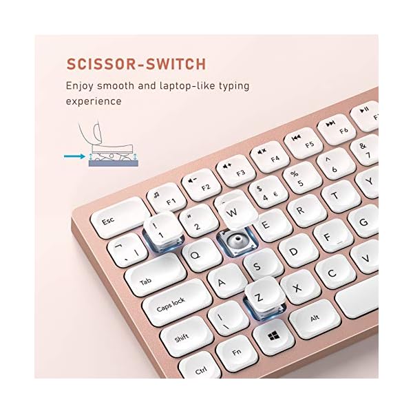 Jelly-Comb-Wireless-USB-Keyboard-and-Mouse-Combo-24G-Wireless-Rechargeable-Keyboard-and-Mice-Qwerty-UK-Layout-with-USB-Receiver-for-PC-Laptop-Computer-with-Windows-System-Rose-and-Gold Jelly Comb Wireless USB Keyboard and Mouse Combo, 2.4G Wireless Rechargeable Keyboard and Mice Qwerty UK Layout with USB…