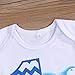 Baby Birthday Shark Clothes Baby Boy Girl Short Sleeve Bodysuit and Cake Smash Outfits (Blue - B, 15-18 Months)