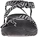 Skechers Modern Comfort Sandals Women's Reggae-Haystack Toe Ring Sandal,Black/Grey,7 M US