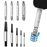 CINOTON Screw Extractor Kit Set Damaged Screw Extractor and Remove Set Made of High-Speed Steel HSS 4341, A1D02 2 Pack of Stripped Screw Extractor