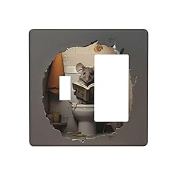 Outlet Covers Mouse Sitting On Toilet In Mouse Hole