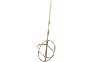 HEATSHAKING Electric Drywall Mud Mixer Long Drill Attachment Paddle Rod Metal Mixing Bit for Paint and Compound