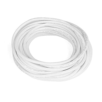 XJS Electric Copper Core Flexible Silicone Wire Cable White 10M 32.8Ft (18AWG 20KV)
