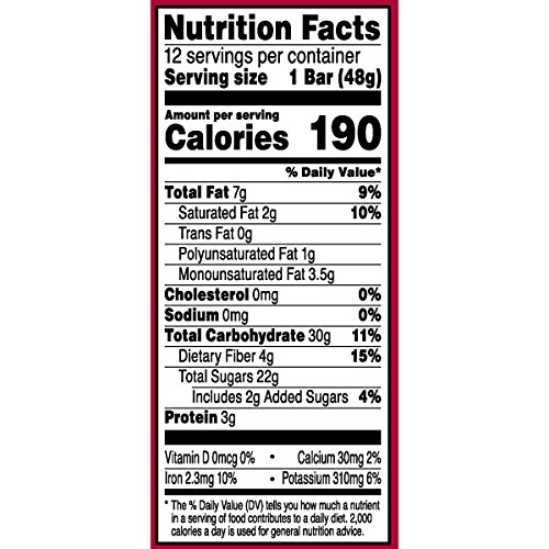 Pure Bar Dark Chocolate Berry Bars, 1.7 Ounce Bars(Pack of 12)