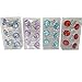 Set of 12 Rhinestone Decoration Stainless Steel Ring Shower Curtain Hook Multi Color Options Crystal Design Shower Curtain Hooks Hangers (Lake Green)