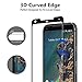 Google Pixel 2 XL Screen Protector [Glass][2-Pack] (Black), Linboll Screen Protector for Google Pixel 2 XL High Definition Ultra [Case-friendly][HD Clear][Anti-Bubble][Anti-Scratch]