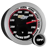 GlowShift Tinted Transmission Temperature Gauge