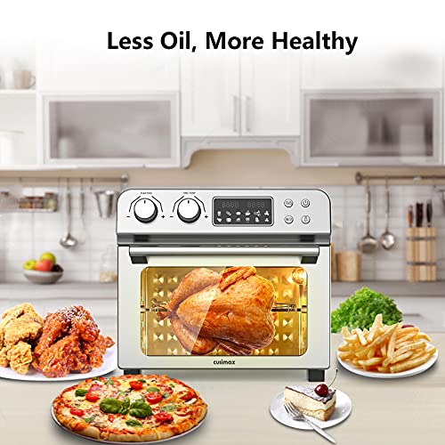 CUSIMAX Air Fryer Toaster Oven, 15.5 Quart Air Fryer Combo, 16in1 Air