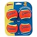 Chuckit! Tennis Ball Bouncing and Floating Dog Ball 057404 (Medium 4 Pack) Orange/Blue (Design May Very)