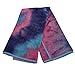 Yoga Mate Soft, Sweat Absorbent, Non-Slip Bikram Yoga Hand Towel, Blue & Pink Tie Dye | Blue Trim