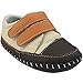 Orgrimmar Baby Boys Girls First Walkers Soft Sole Leather Baby Shoes (Size L, Beige and Orange