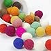100pc 20mm Diy Christmas Decor Wool Felt Balls Mixed Colour Wool Pom Gumball Beads Craft Decoration