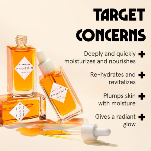 HERBIVORE Botanicals Phoenix Facial Oil Best for Dry Skin. Rosehip