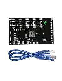 KINGPRINT MKS Gen V1.4 Placa de controlador + 5 piezas DRV8825 motor paso a paso Mega 2560 placa base RepRap Ramps1.4 compatible + cable USB para impresora 3D