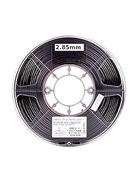 eSUN filamento PETG de 3 mm para impresora 3D, de 1 kg (2.2 libras), en negro sólido; filamento PETG para impresora 3D, diámetro actual de 2.85 mm +   0.05 mm, negro opaco sólido
