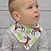Stadela Baby Adjustable Bandana Drool Bibs for Drooling and Teething Nursery Burp Cloths 4 Pack Unisex Baby Shower Gift Set for Girl and Boy – Enchanted Forest Woodland Animal Fox Bear Deer Raccoon