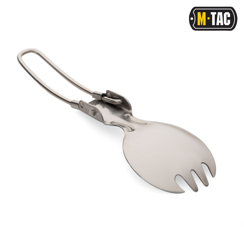 激安の M Tac Spork ステンレススチール ユニバーサル 折りたたみ式 トラベラー キャンプ ハイキング タクティカル スプーン フォーク オールインワン B077nr4bjk 美しい Www Ajaymedicalhall Com