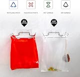 Jetcloud Hanging Trash Bag Holder - Wall Mounted Stainless Steel Rack view 8