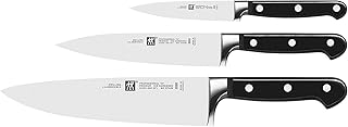 ZWILLING Messer-Set, 3-tlg., Spick-/Garniermesser, Fleischmesser, Kochmesser, Rostfreier Spezialstahl/Kunststoff-Griff, Professional S