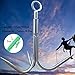 Claw Stainless Steel Outdoor Grappling Hook/Climbing Claw/Gravity Hook/Flying Tigers/Aquatic Anchor Hook for Your Outdoor Life+Safety Rope (S/5.1in（L） x 5.1in（W） x 0.24in（D）)