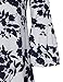 Youtalia Womens Scoop Neck 3/4 Bell Sleeve Blouse Casual Floral Print Tunic Shirts