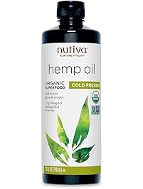 Nutiva Organic Cold-Pressed Unrefined Hemp Oil, 24 Ounce